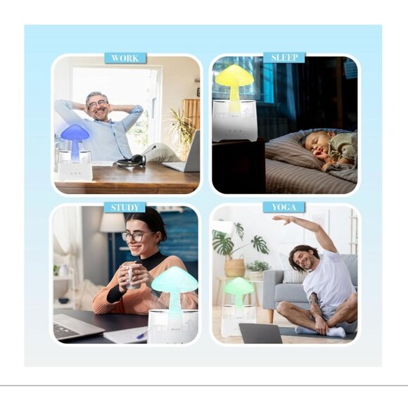 AXOLOTL Rain Cloud Bluetooth Diffuser Humidifier Essential Oil Diffuser 7 Color - Picture 7 of 7